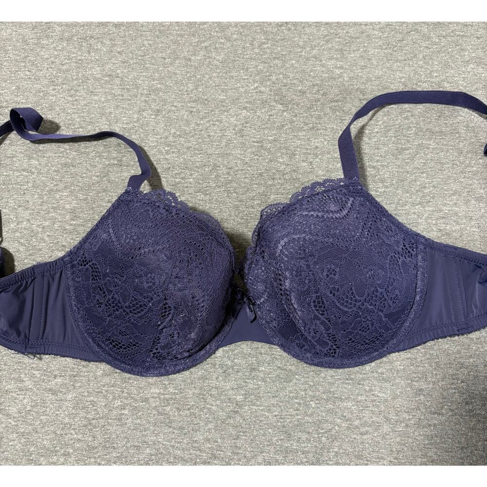 Parisian Intimates | Women's Navy Blue Lace Underwire Bra | 38B